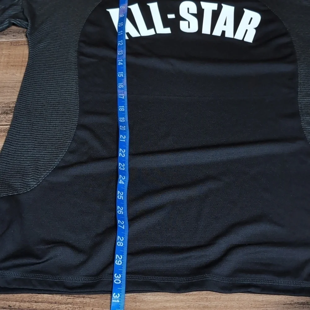 Jordan NBA All Star 2023 Warm Up Shooting Shirt Size LT in Black Nike Dri-Fit